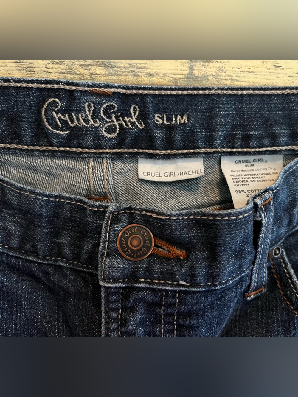 ✨Cruel Girl Rachel Slim Fit Straight Leg Western Jeans 11 Long